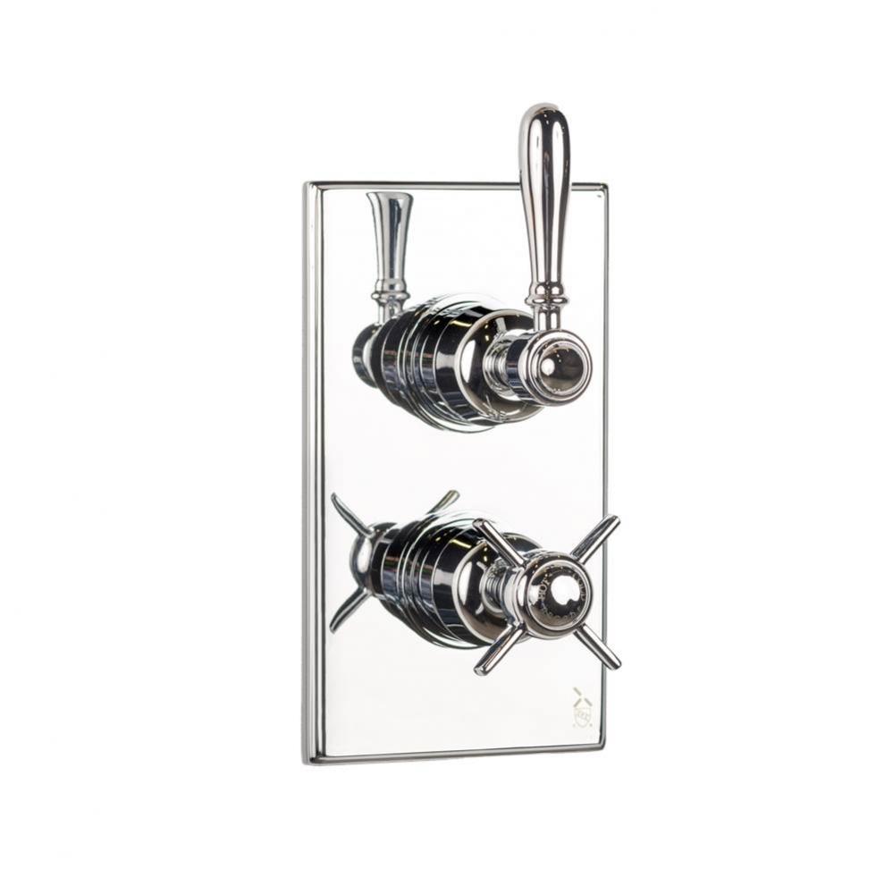 Arcade 1000 Thermostatic Valve Trim with Single Integrated Volume Control and Metal Lever Handle