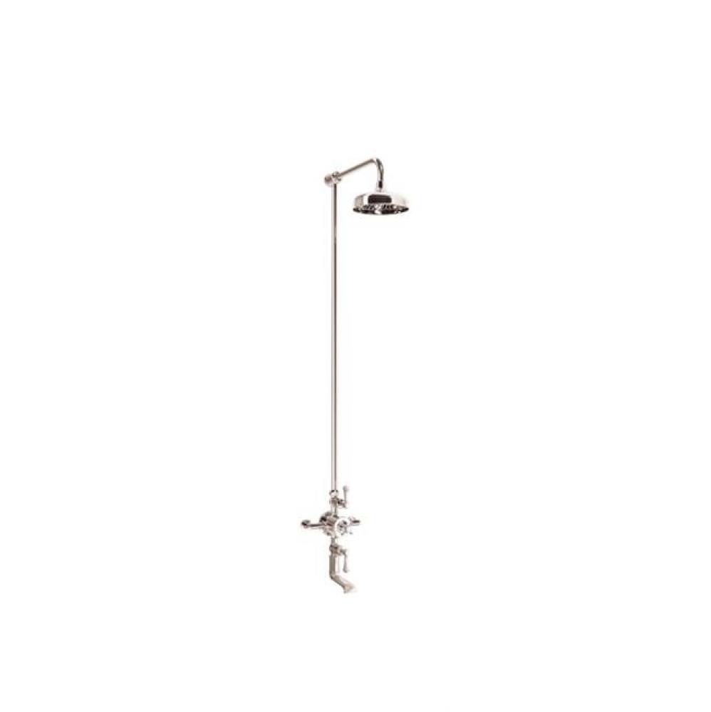 Belgravia Exposed Tub and Shower Set with Metal Lever Handles PN