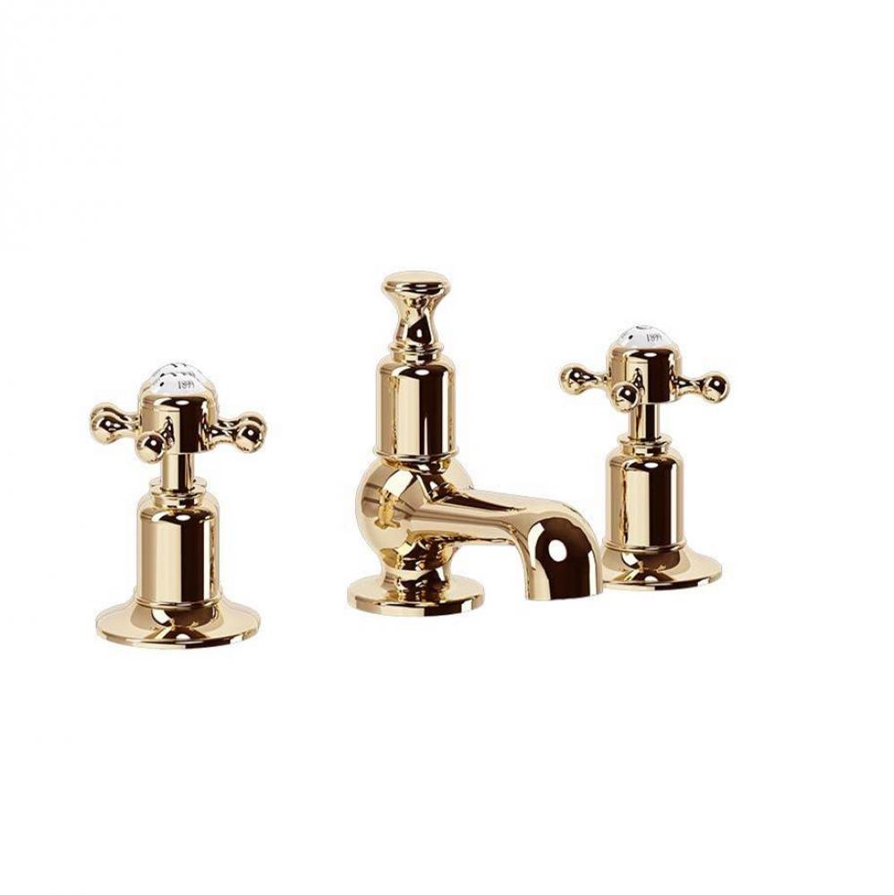 Belgravia Widespread Basin Faucet with Cross Handles B