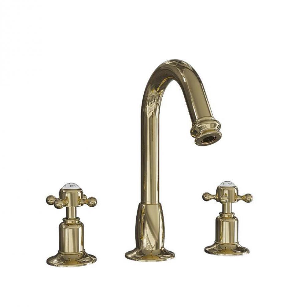 Belgravia Widespread Basin Faucet with Tall Spout and Cross Handles B