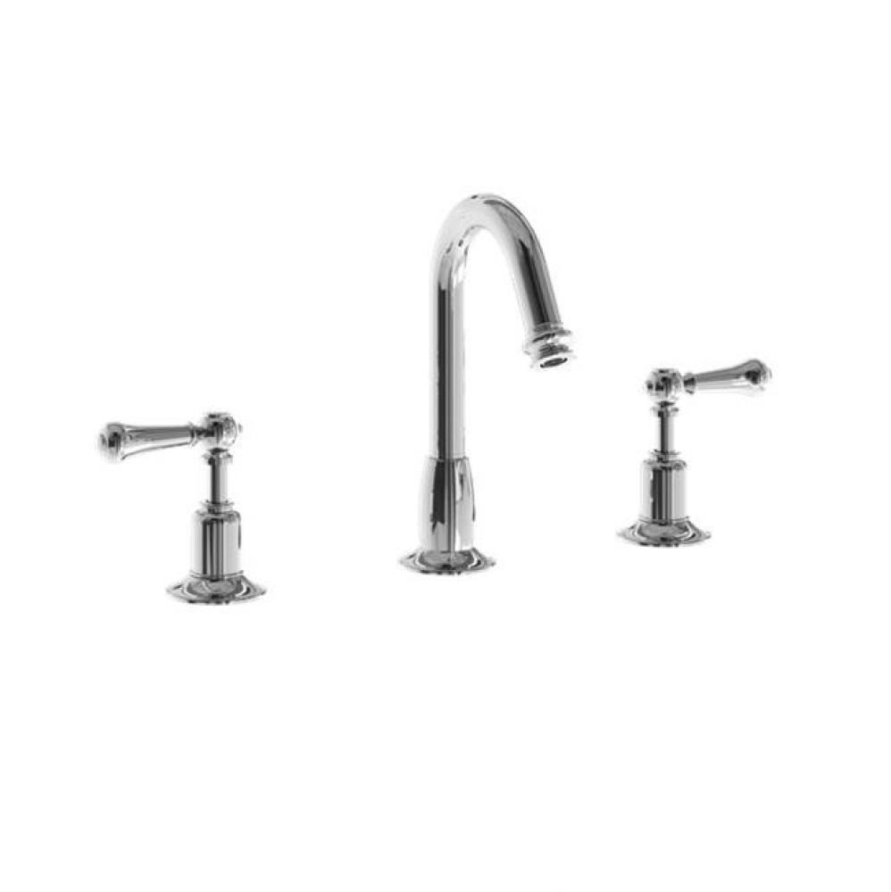 Belgravia Widespread Basin Faucet with Tall Spout and Metal Lever Handles PC