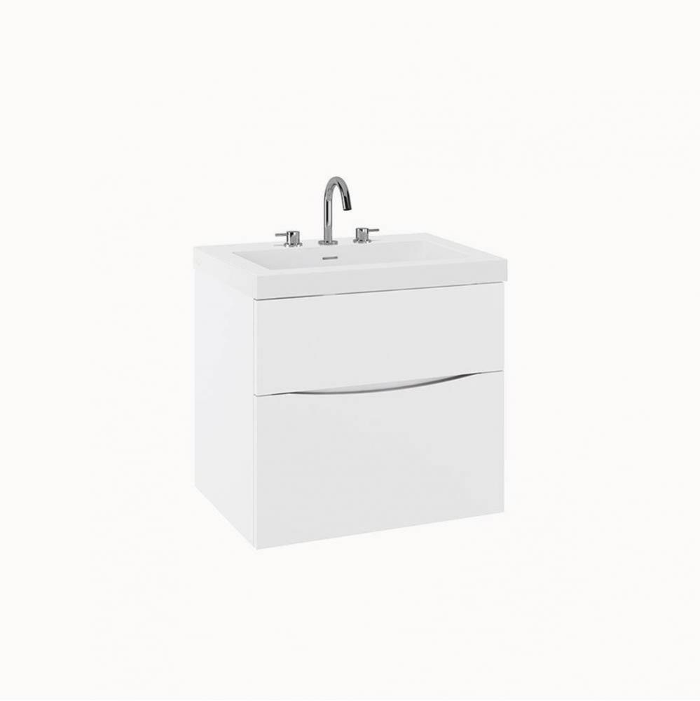 Mpro 24In. White Double Drawer Unit