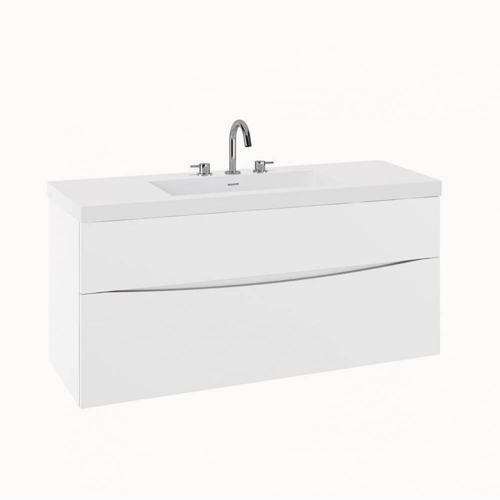 Mpro 48In. White Double Drawer Unit