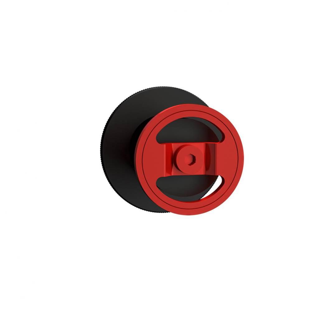 Union VC/Diverter Trim with Red Round Handle MB