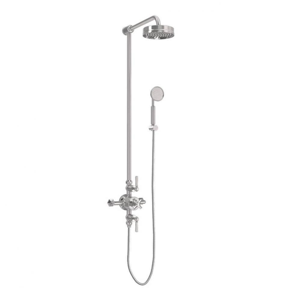 Waldorf Shower Set with Metal Lever Handles (Hook) SN