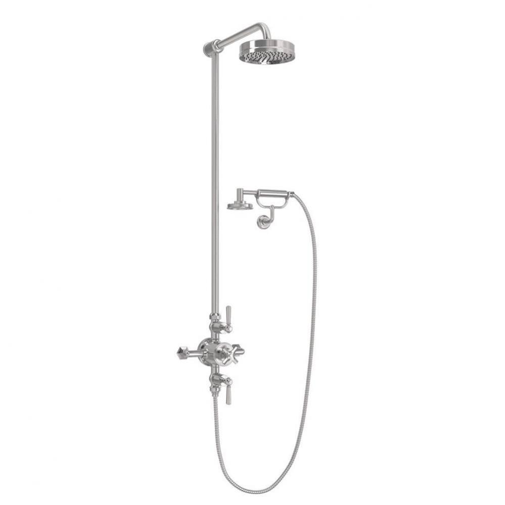 Waldorf Exposed Shower with Metal Lever Handles (Cradle) SN