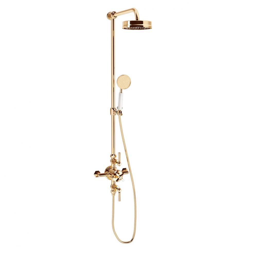 Waldorf Exposed Shower with Metal Lever Handles (Slider) B