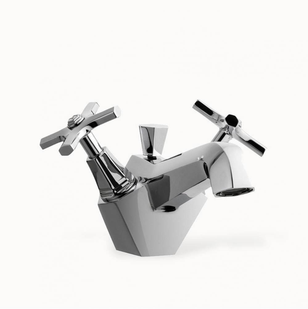 Waldorf Single-hole Basin Faucet with Cross Handles PC