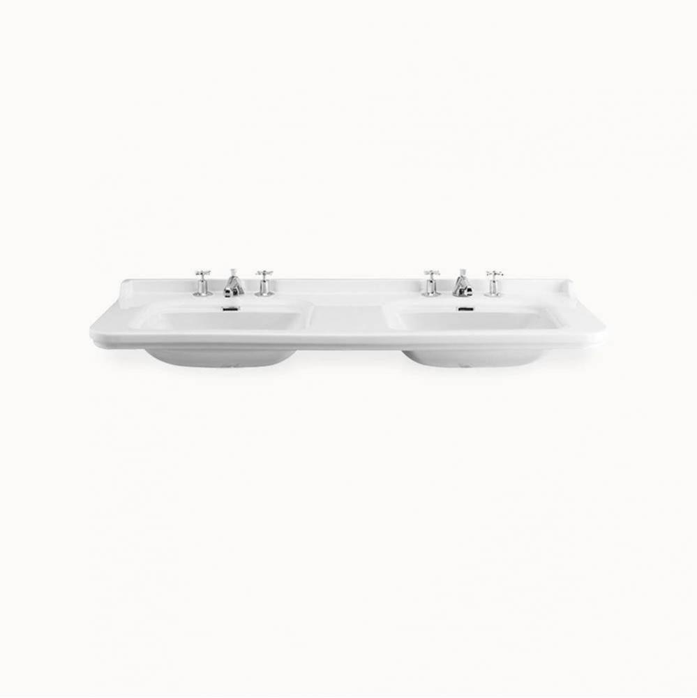 Waldorf 59'' Three-hole Double Basin