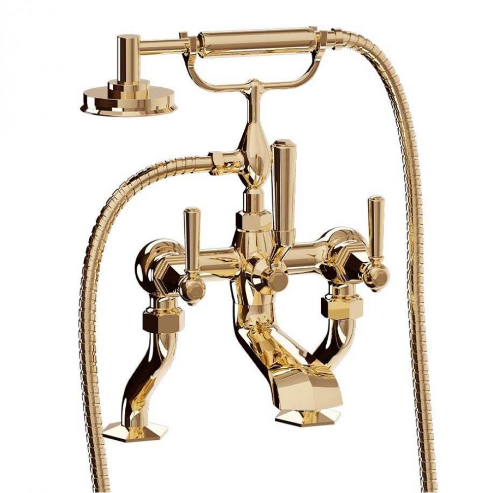 Waldorf Exposed Tub Faucet with Metal Lever Handles B