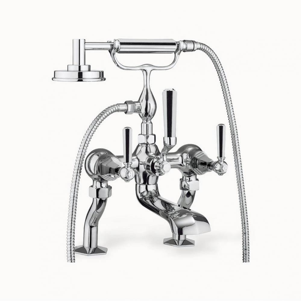 Waldorf Exposed Tub Faucet with Metal Lever Handles (1.75GPM Handshower) PC