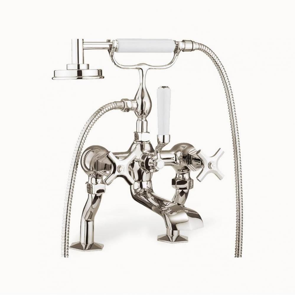 Waldorf Exposed Tub Faucet with Cross Handles (1.75GPM Handshower) PN
