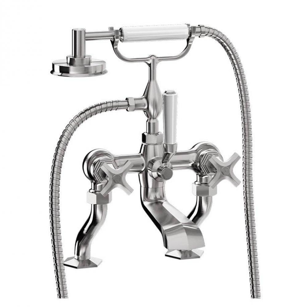 Waldorf Exposed Tub Faucet with Cross Handles SN