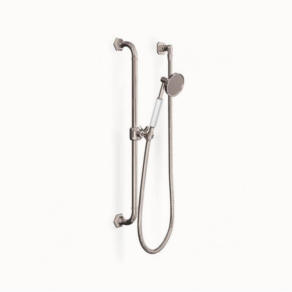 Waldorf White Handshower Rail Set PN