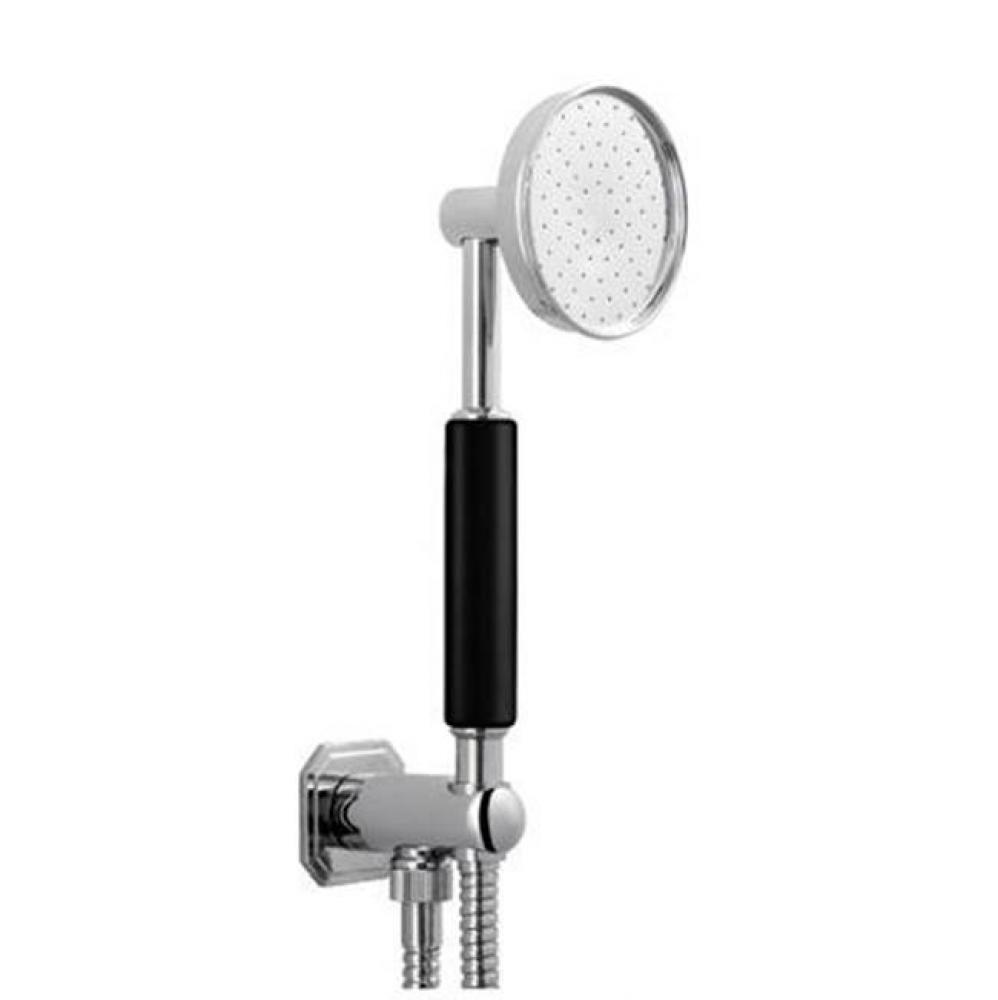 Waldorf Black Handshower Set With Hose and Bracket with Outlet (1.75 GPM) PN