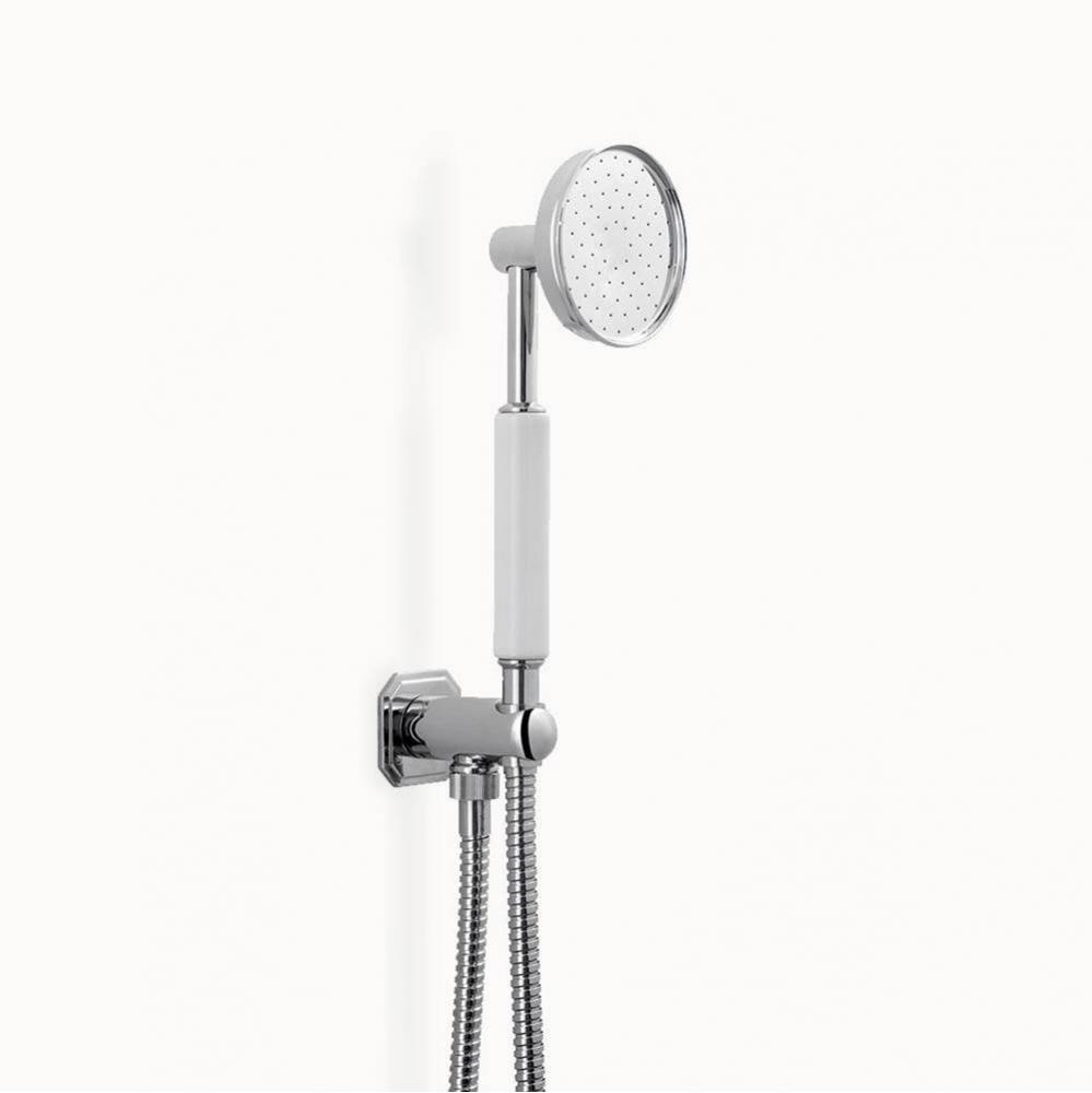 Waldorf White Handshower Set With Hose and Bracket with Outlet (1.75 GPM) PC