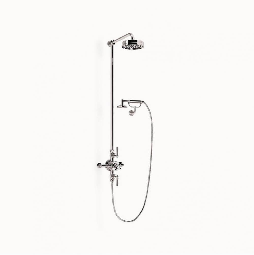 Waldorf Exposed Shower with Metal Lever Handles (Cradle) PN