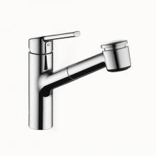 Crosswater London 10.441.033.000 - Luna E Single-Hole Kitchen Faucet With Pull-Out Spray - Top Lever - Polished Chrome