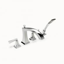 Crosswater London 14-03-175-T-PC - Leyden Deck Tub Faucet with Handshower (1.75GPM) PC