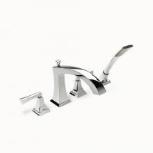 Crosswater London 14-03-T-PC - Leyden Deck Tub Faucet with Handshower Trim PC