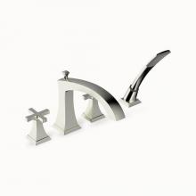 Crosswater London 14X-03-175-T-SN - LeydenX Deck Tub Faucet with Handshower Trim (1.75GPM) SN