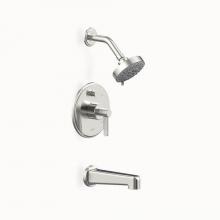 Crosswater London 15-14-T-SN - Darby PB Tub and Shower Set Trim SN