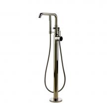 Crosswater London 17-05-175-PN - Taos Floor-mount Tub Filler with Handshower (1.75GPM) PN