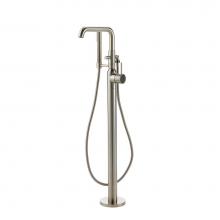 Crosswater London 17-05-175-SN - Taos Floor-mount Tub Filler with Handshower (1.75GPM) SN