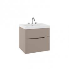 Crosswater London US-PRO24DCO-U - Mpro Double Drawer Unit With Smith Basin Top, 24In, Coffee