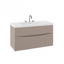 Crosswater London US-PRO39DCO-U - Mpro Double Drawer Unit With Smith Basin Top, 39In, Coffee
