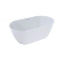 Crosswater London PRO-F5932-C-WH - MPRO 5' Freestanding Bathtub with Integral Overflow (Waste included)