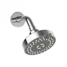 Crosswater London SH04-PC - Modern Multi-Function Shower Head With Arm & 5 Different Flanges, Polished Chrome