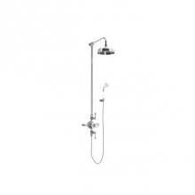 Crosswater London US-BEL_BRACKETC_MLV - Belgravia Exposed Shower Set with Metal Lever Handles (Hook) PC