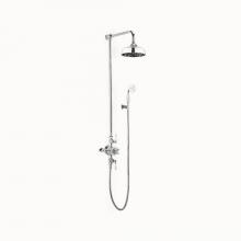 Crosswater London US-BEL_BRACKETC - Belgravia Exposed Shower Set with White Lever Handles (Hook) PC