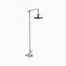 Crosswater London US-BEL_SHOWERC - Belgravia Exposed Shower Set with White Lever Handle PC