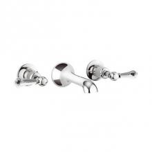 Crosswater London US-BL131WNC_MLV - Belgravia Wall-mount Basin Faucet Trim with Metal Lever Handles PC