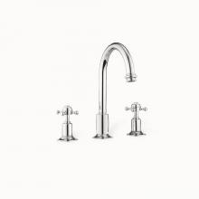 Crosswater London US-BL135DPC - Belgravia Widespread Basin Faucet with Tall Spout and Cross Handles PC