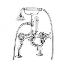 Crosswater London US-BL422175DS - Belgravia Exposed Tub Faucet with Cross Handles (1.75 GPM Handshower) SN