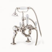Crosswater London US-BL422175DN_LV - Belgravia Exposed Tub Faucet with White Lever Handles (1.75 GPM Handshower) PN