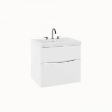 Crosswater London US-PRO24DWH - Mpro 24In. White Double Drawer Unit