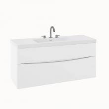 Crosswater London US-PRO48DWH - Mpro 48In. White Double Drawer Unit
