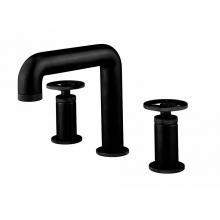 Crosswater London US-UN135DPMB_RND - Union Widespread Basin Faucet with Round Handles MB