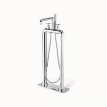 Crosswater London US-UN399TFC_RND - Union Floor-mount Tub Filler with Round Handles PC