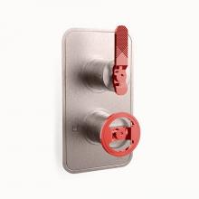 Crosswater London US-UNTH2HBN_RLVRR - Union 1000/1500 Thermo Trim with Red Lever Handle BN