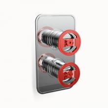 Crosswater London US-UNTH2HC_RR - Union 1000/1500/2500 Thermo Trim with Red Round Handles PC