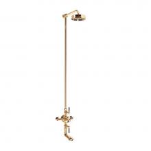 Crosswater London US-WF_BSMB_BLV - Waldorf Exposed Tub & Shower with Black Lever Handles B