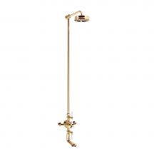 Crosswater London US-WF_BSMB_LV - Waldorf Exposed Tub & Shower with White Lever Handles B