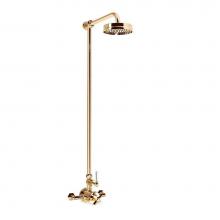 Crosswater London US-WF_SHOWERB_LV - Waldorf Exposed Shower with White Lever Handle PC