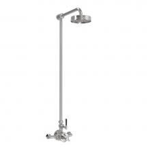 Crosswater London US-WF_SHOWERS_BLV - Waldorf Exposed Shower with Black Lever Handle SN