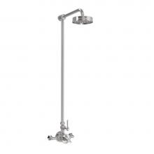 Crosswater London US-WF_SHOWERS_LV - Waldorf Exposed Shower with White Lever Handle SN